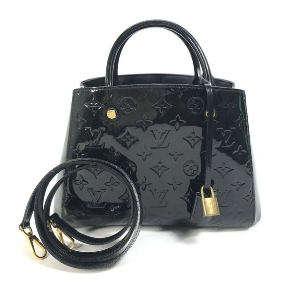Louis Vuitton Handbags - Auth LOUIS VUITTON M50171 MonogramVernis MontaigneBB Bag 2WAY Shoulder Bag Hand